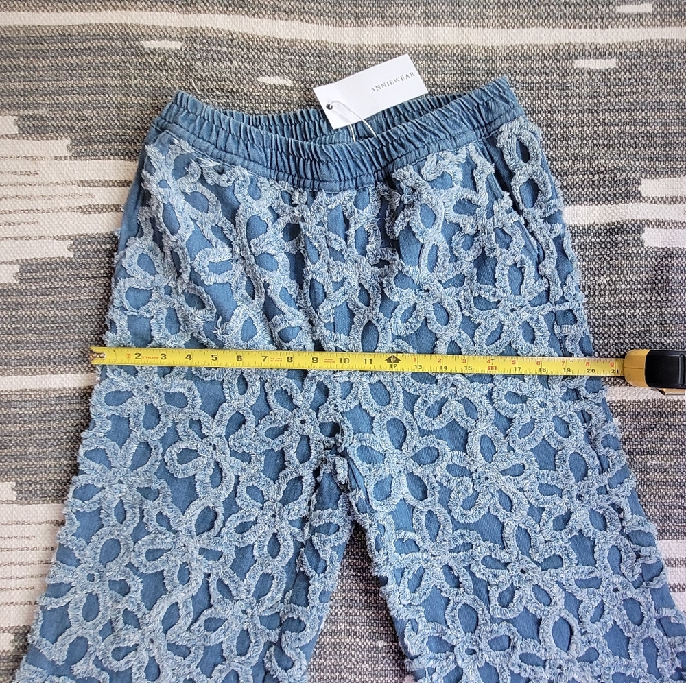 Womens Anthropologie Daisy Wide Leg Flare Denim Bellbottom Jeans Festival Pants - Picture 4 of 8